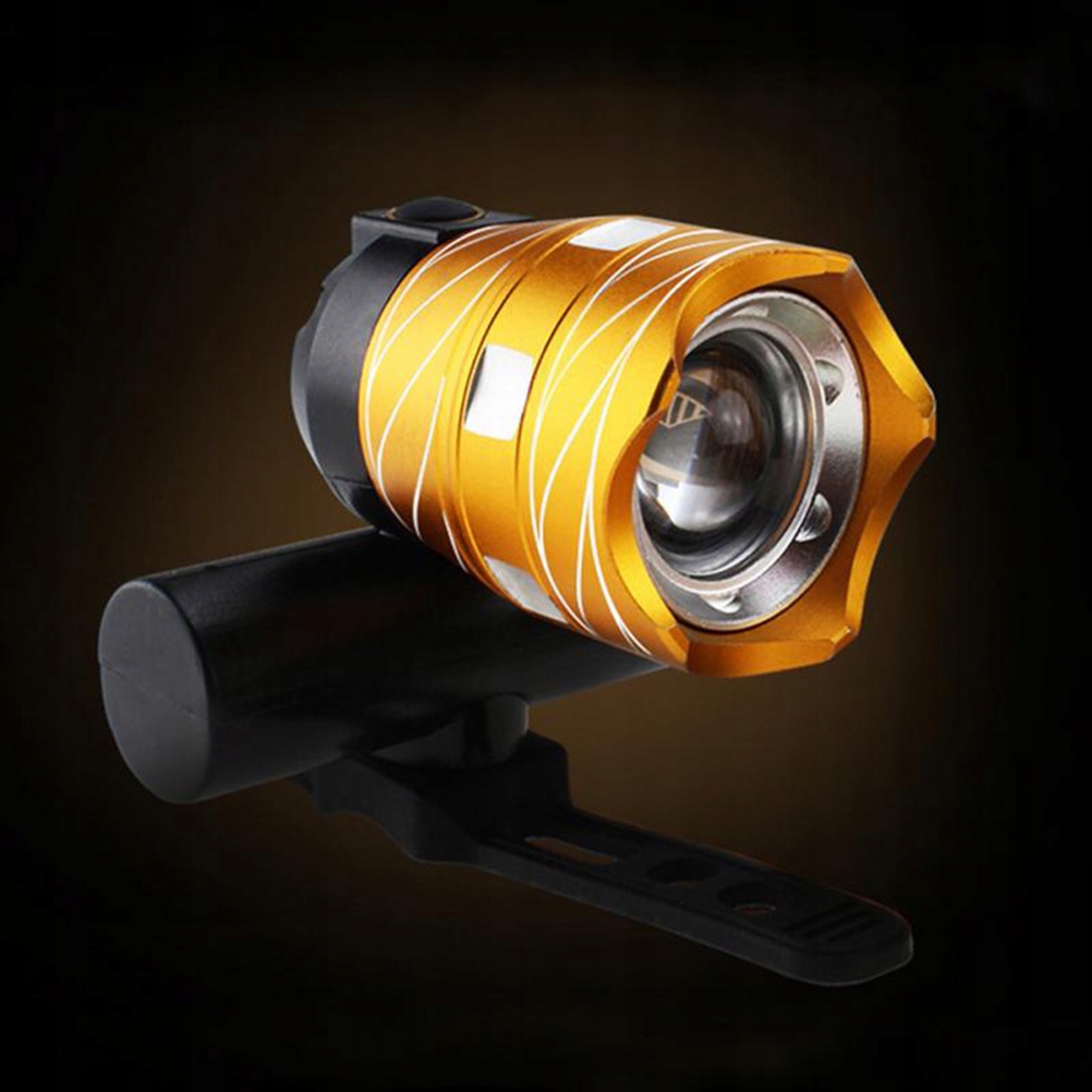LAMPA ROWEROWA WODOODPORNA LATARKA NA KIEROWNICE NOCNE OŚWIETLENIE ROWEROWE Rodzaj inny