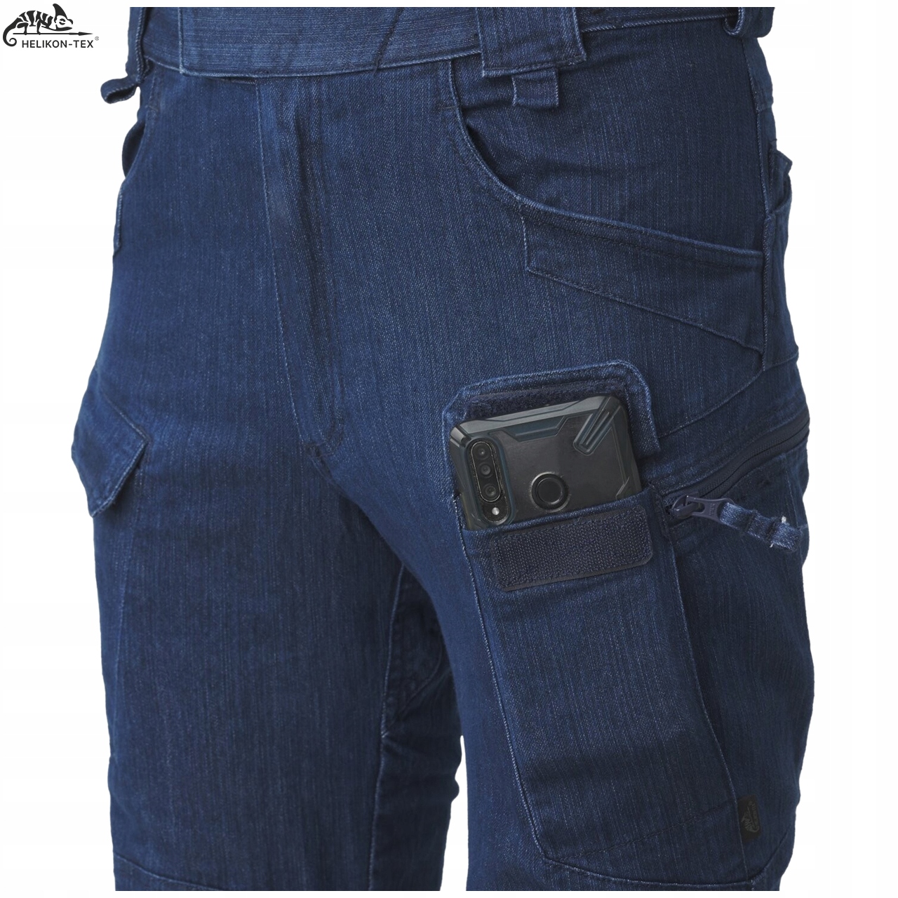 SPODNIE MĘSKIE TAKTYCZNE UTP HELIKON DENIM STRETCH MARINE BLUE L/34 Rozmiar L/34