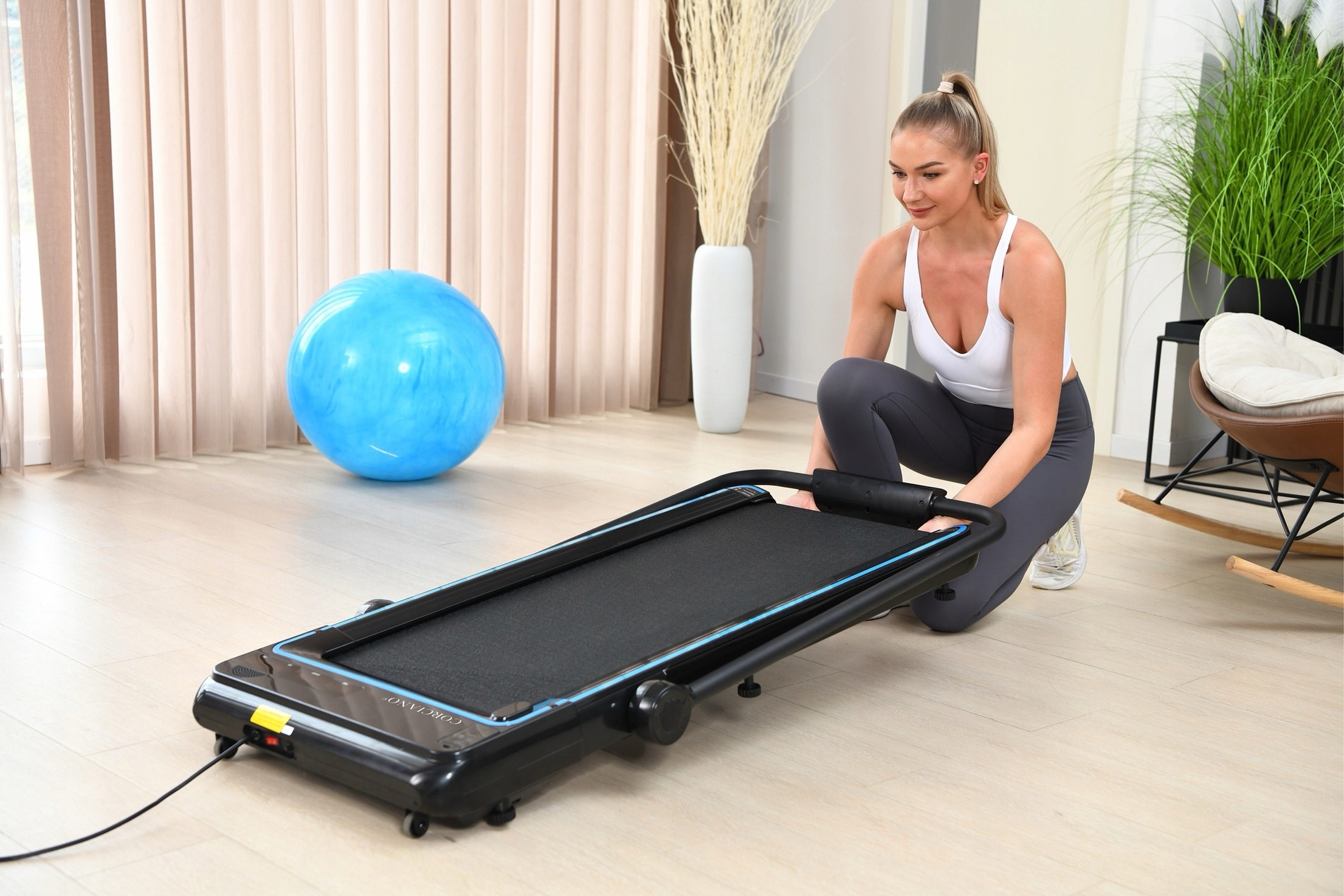 BIEŻNIA ELEKTRYCZNA DOMOWA CORCIANO GIRO SKŁADANA 130KG 3HP Rodzaj elektryczna