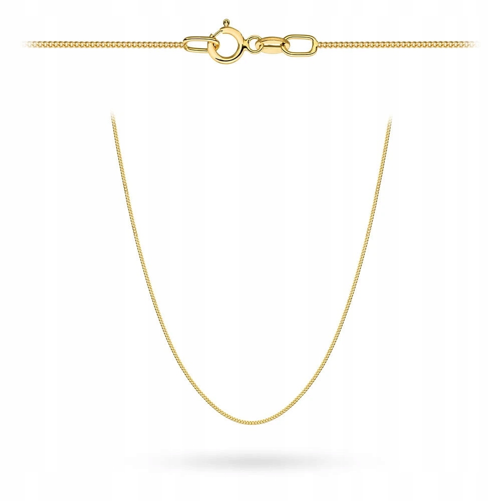 Řetízek Zlatý 585 Pancíř Hladký 42 CM Klasický Na Křtiny Přijímání