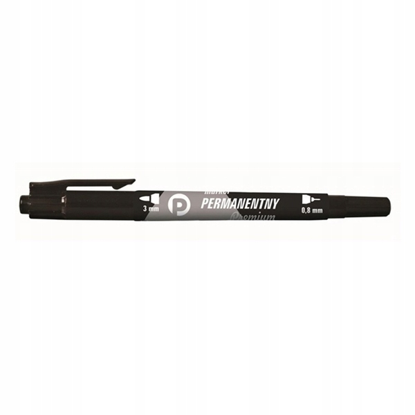 

Marker Permanentny Dwustronny 0,8 i3mm Czarny 1szt