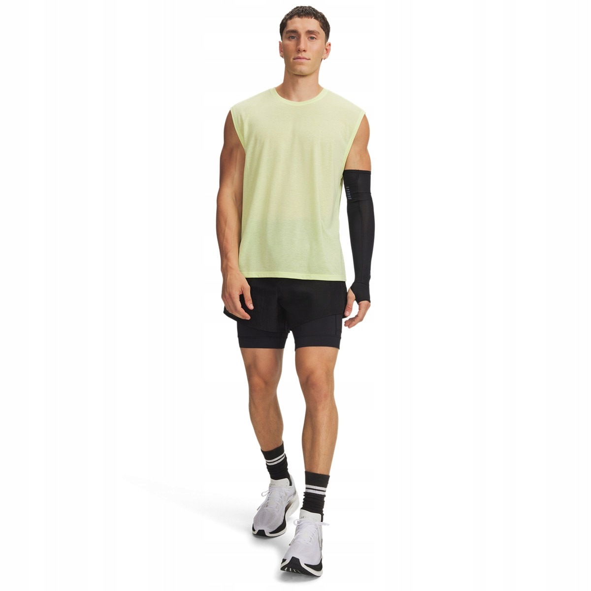 Męskie spodenki do biegania Under Armour Ua Hb Run Short Czarny XXL