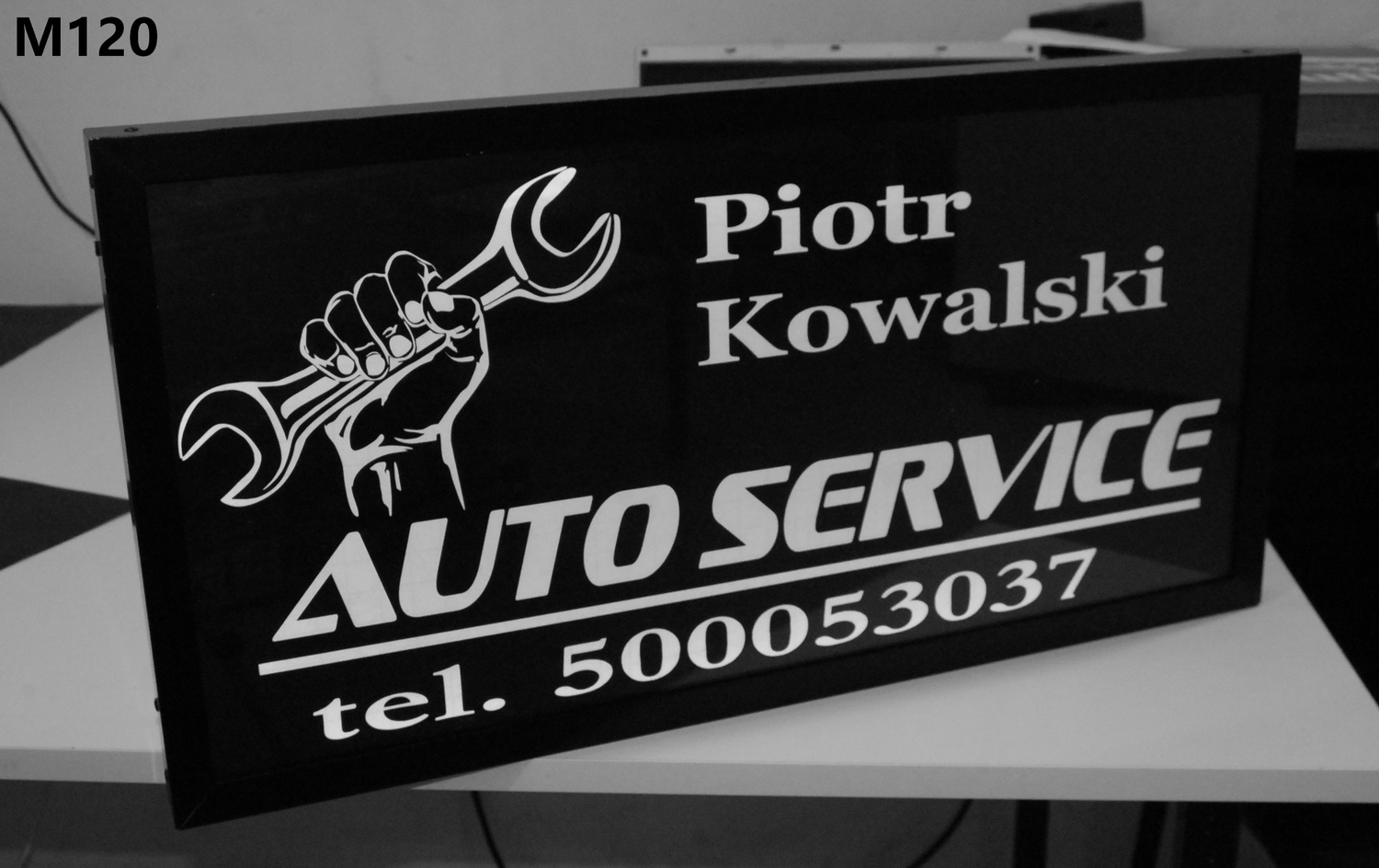 30x30 - NUMER DOMU Podświetlana Tablica led adres ulica baner Informacje dodatkowe podświetlenie