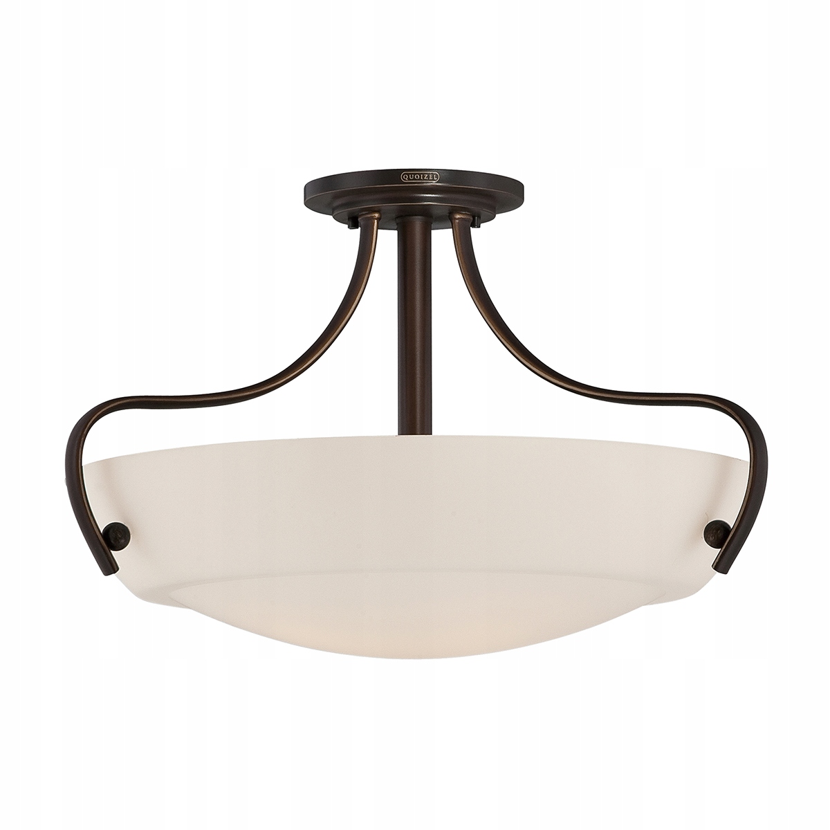 Quoizel Stropná lampa Chantilly palladiánska hnedá 3xE27 60W IP20