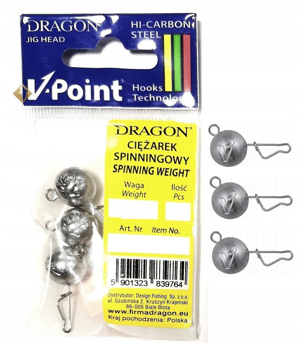 Czeburaszka Dragon Wymienna Główka Obciażenie 15g 3szt