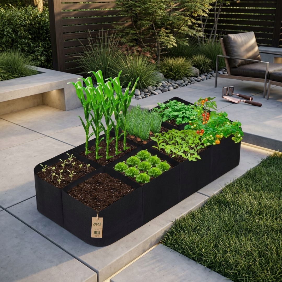 DONICZKA FILCOWA MATERIAŁOWA DO SADZENIA ROŚLIN WARZYW OGRODOWA 120x60 DUŻA Kolor czarny