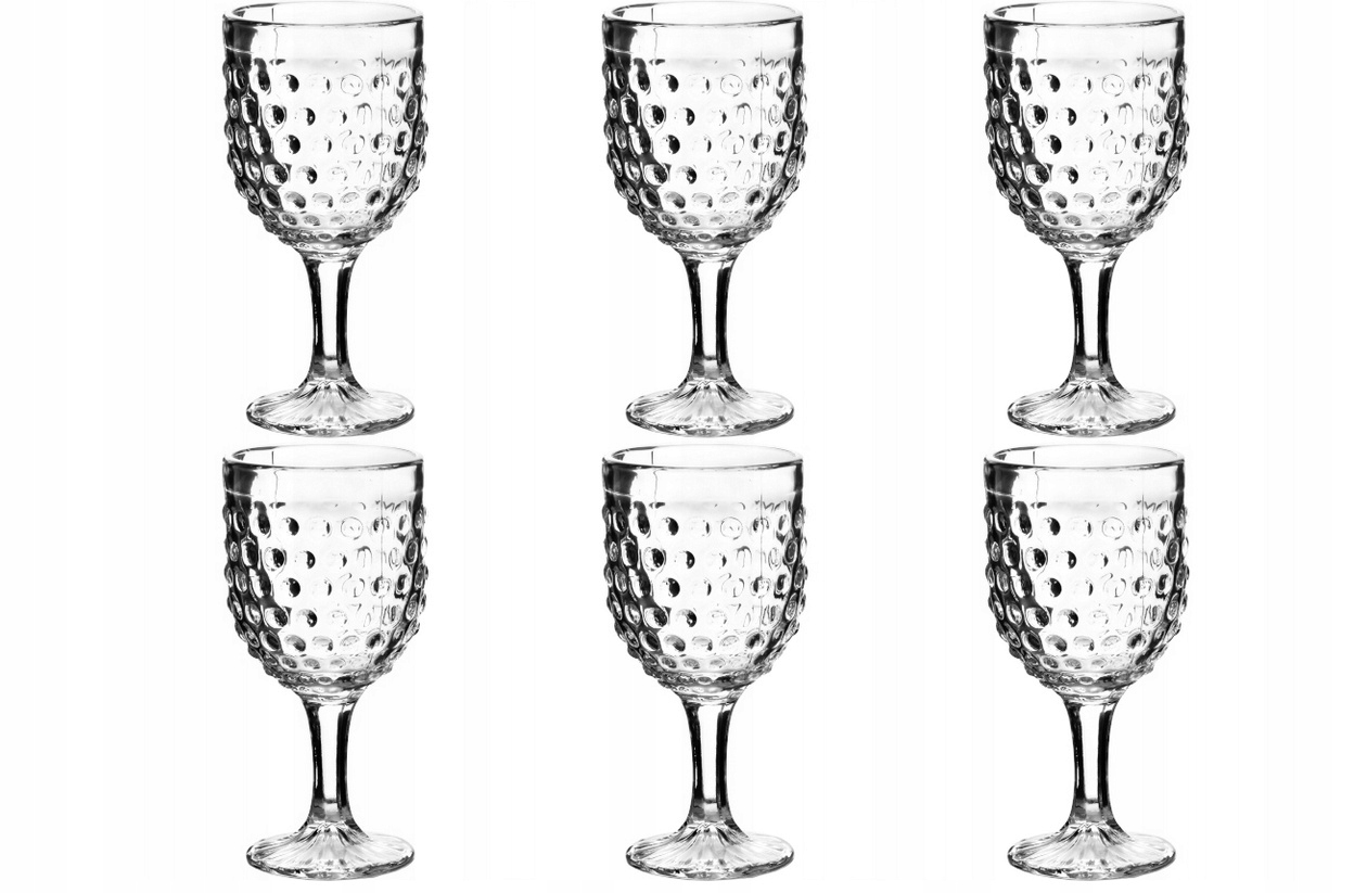 Sada 6 sklenic na víno Elise Dots 330 ml