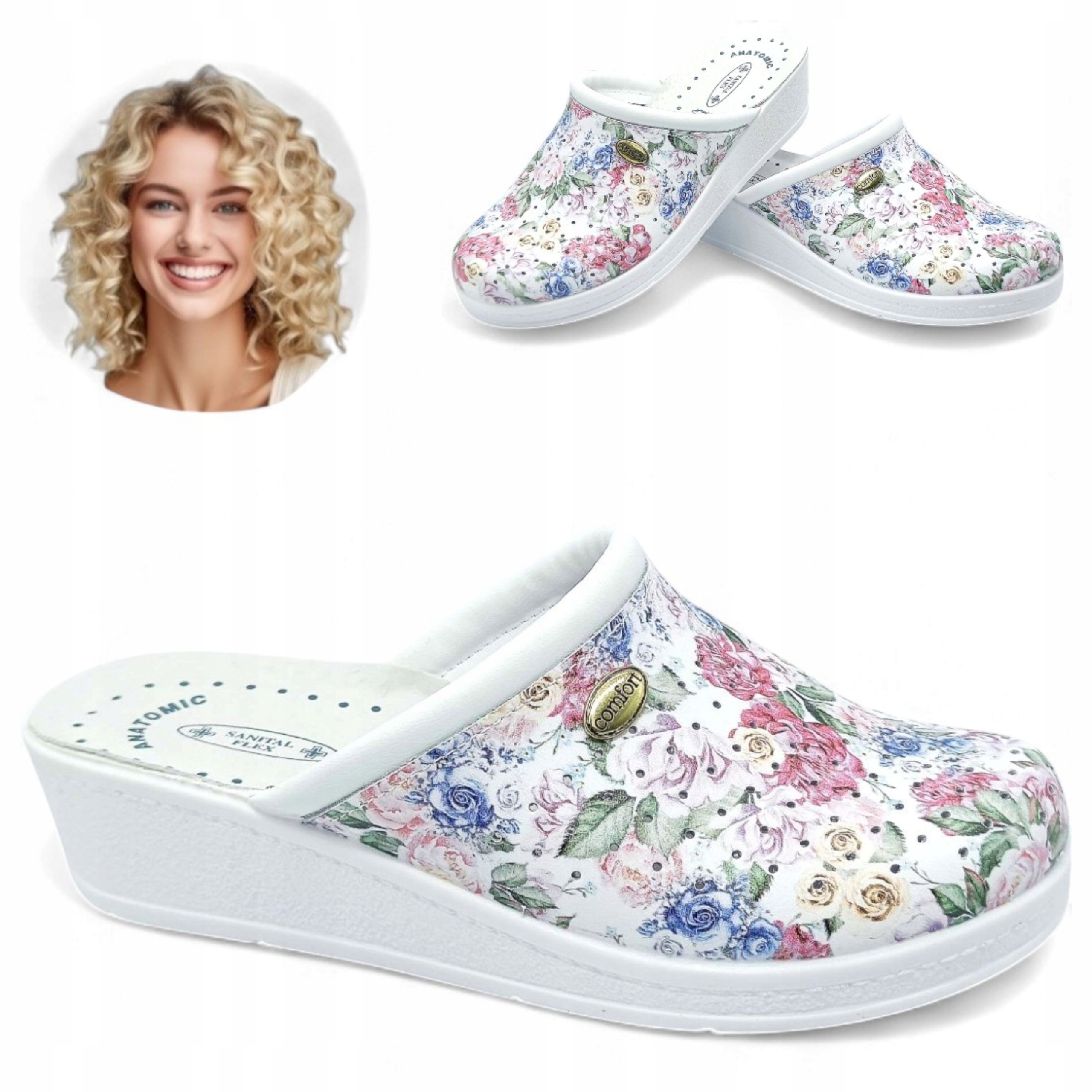 Dámské Nazouváky kožené pantofle 36 Zdravotně zdravotní, profilované, barva