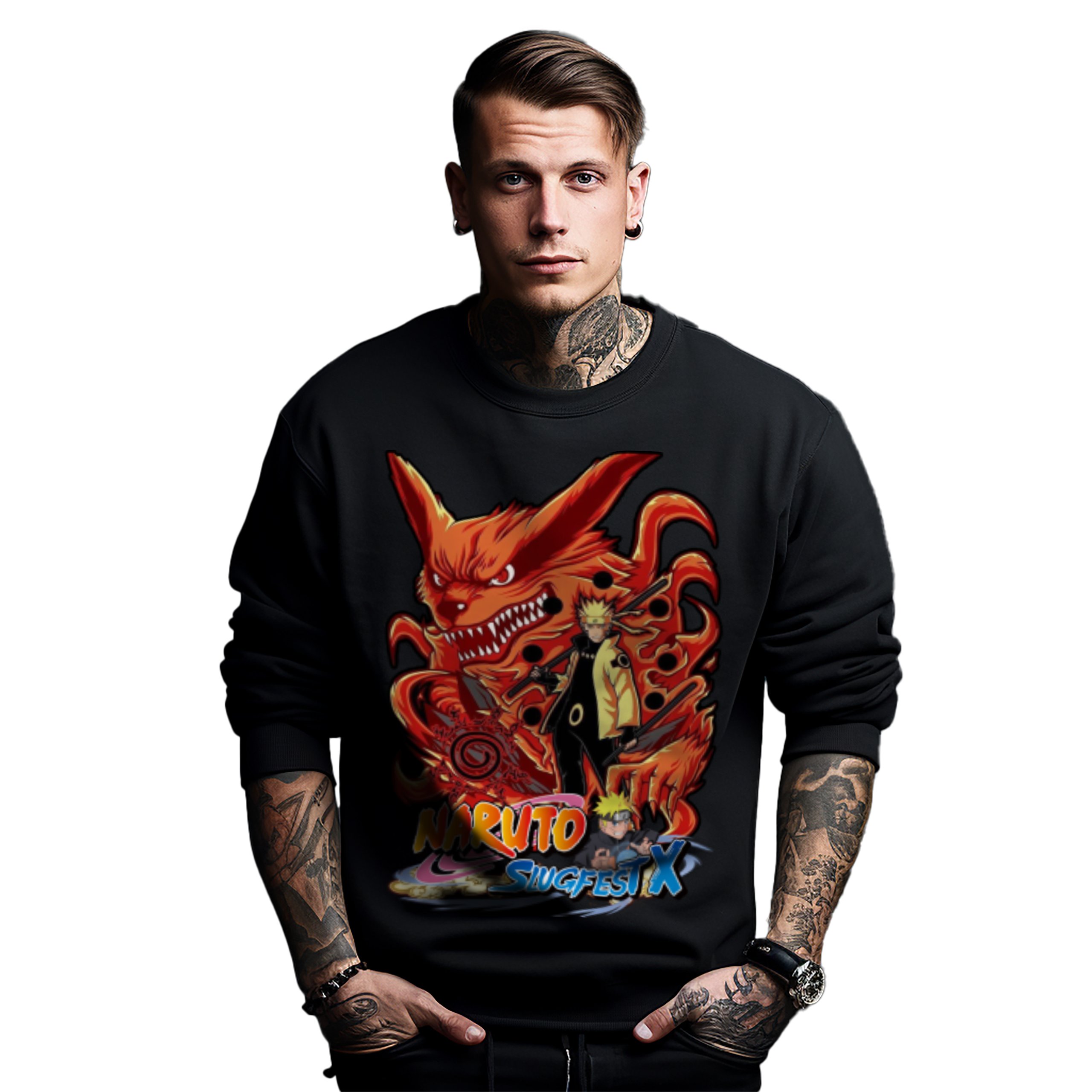 Mikina s potiskem Anime Naruto Slugfest X