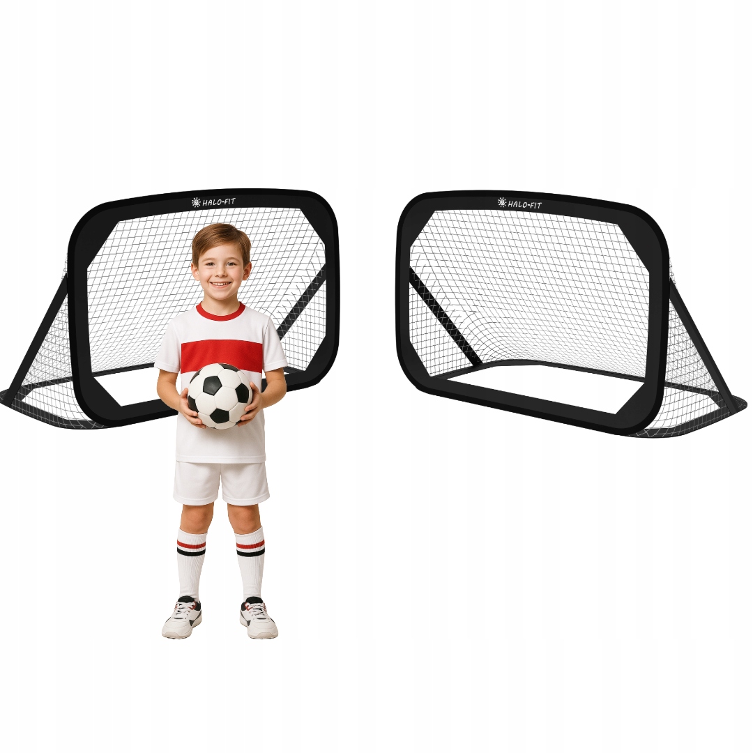 Bramki Piłkarskie Samorozkładające Do Piłki Nożnej zestaw 2 Szt. Halo-Fit
