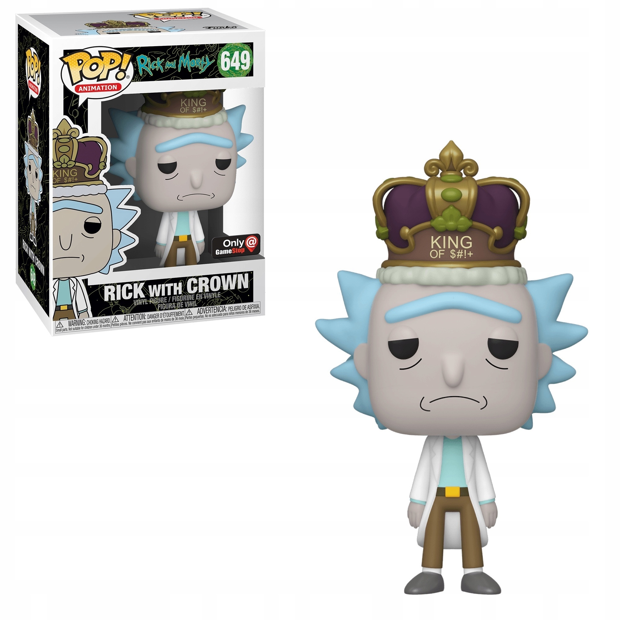 Funko Pop! Král Rick s korunou stojící Exkluzivní
