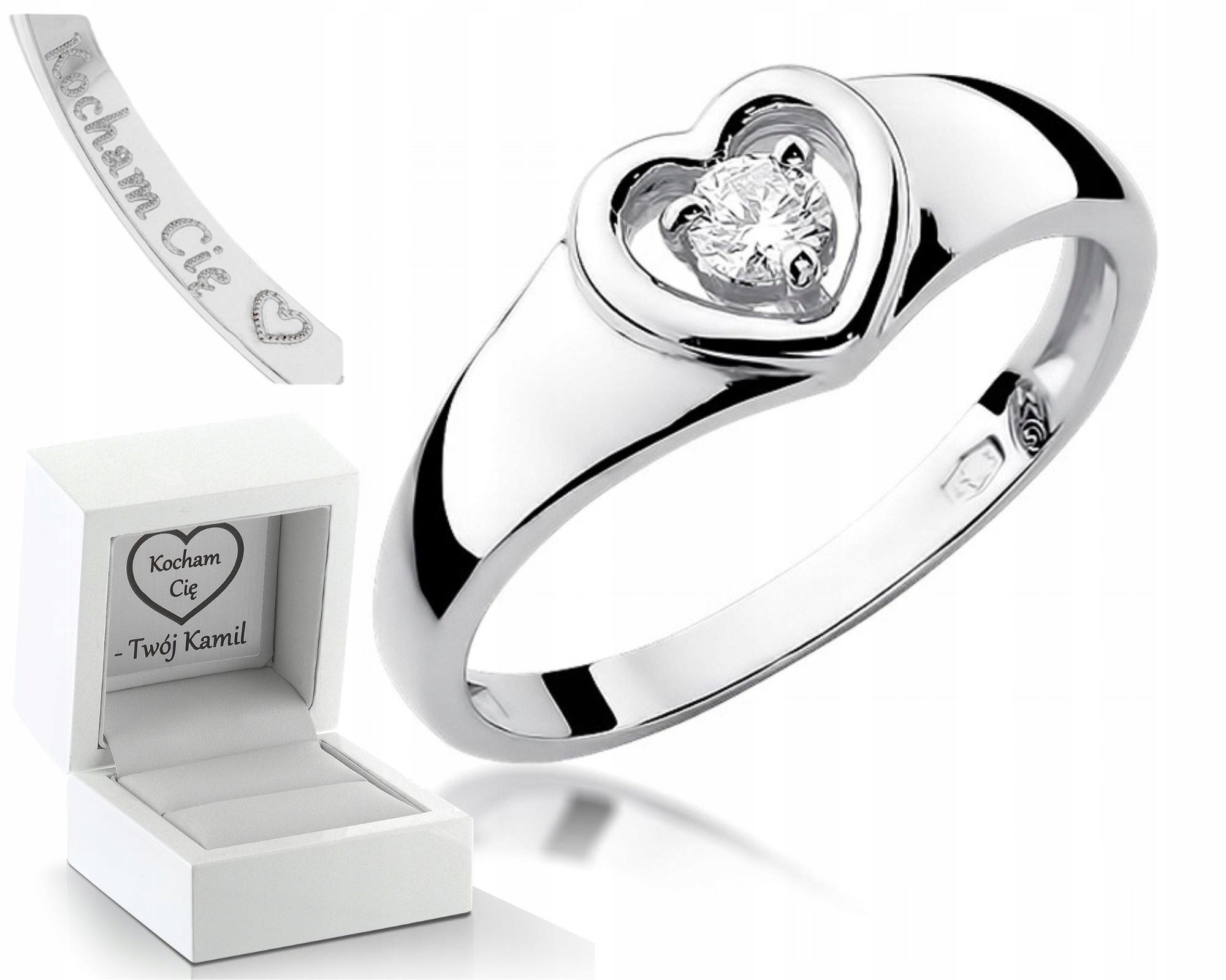 Prstýnek S Briliantem, Bílé Zlato, Gravírování, Bonus