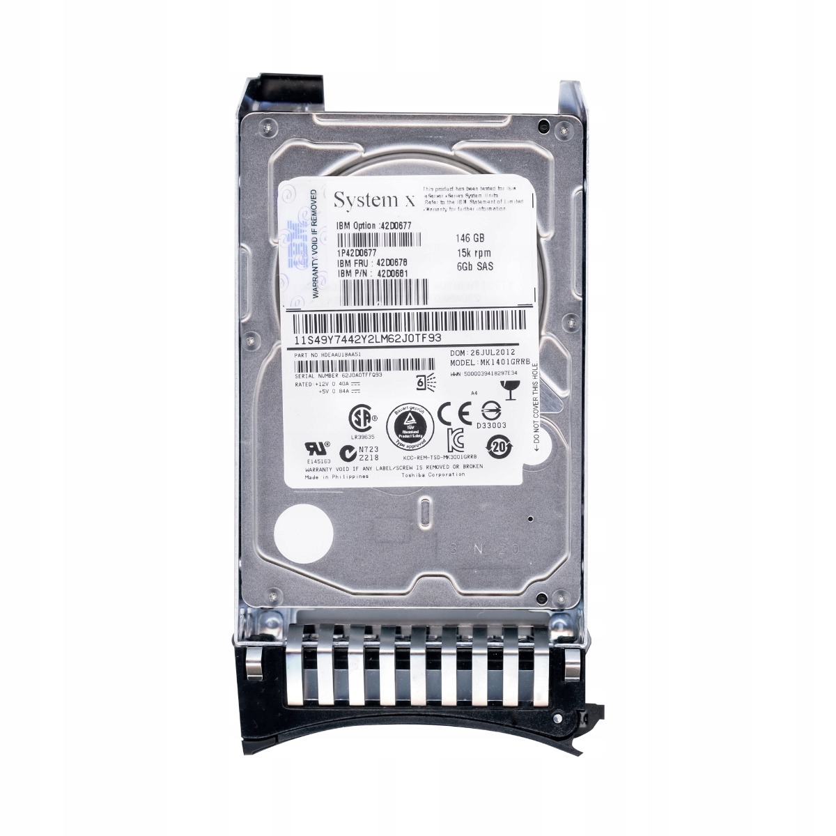 Ibm 42D0678 42D0681 146GB 15K SAS-2 2.5" Hdd 146GB, 15000 ot./min, Sas 2.5" pevný disk