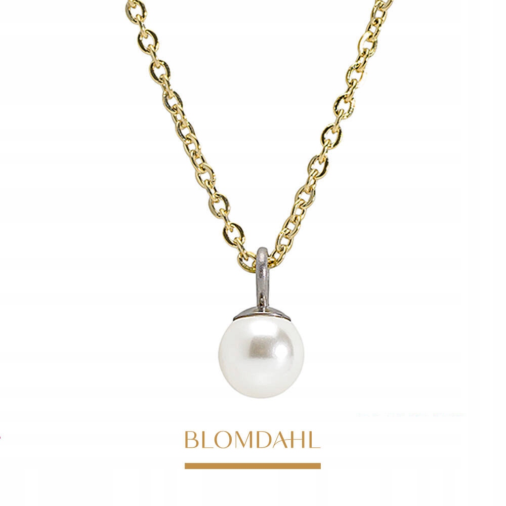 Blomdahl Hypoalergenní Náhrdelník G Pearl 6 MM, bílý