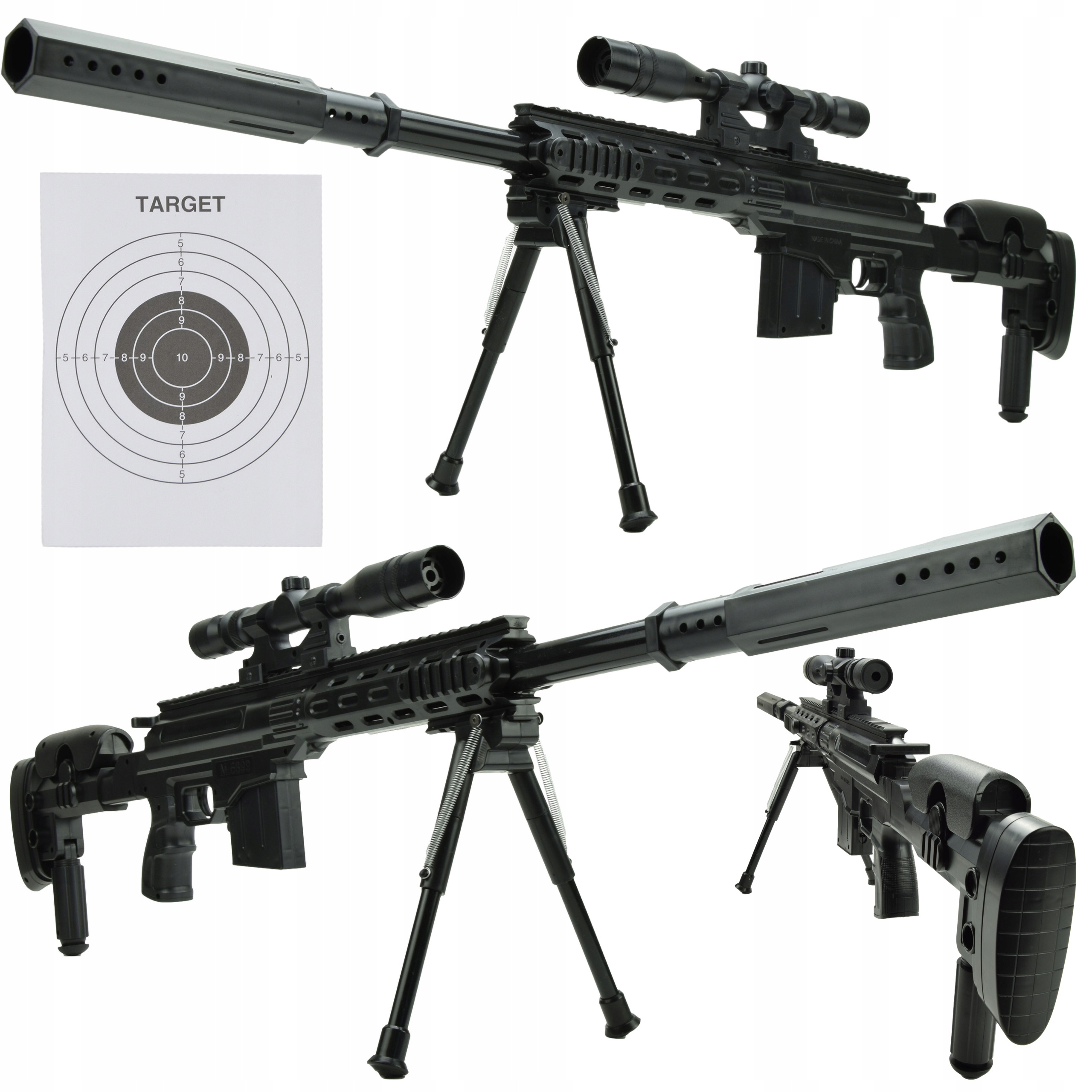 

XXL Karabin Pistolet Na Kulki Snajperski Asg Laser
