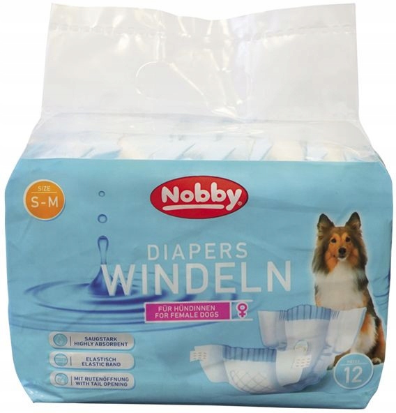 

Pieluchy Pampersy Dla Suczek S-m 28 do 40 cm
