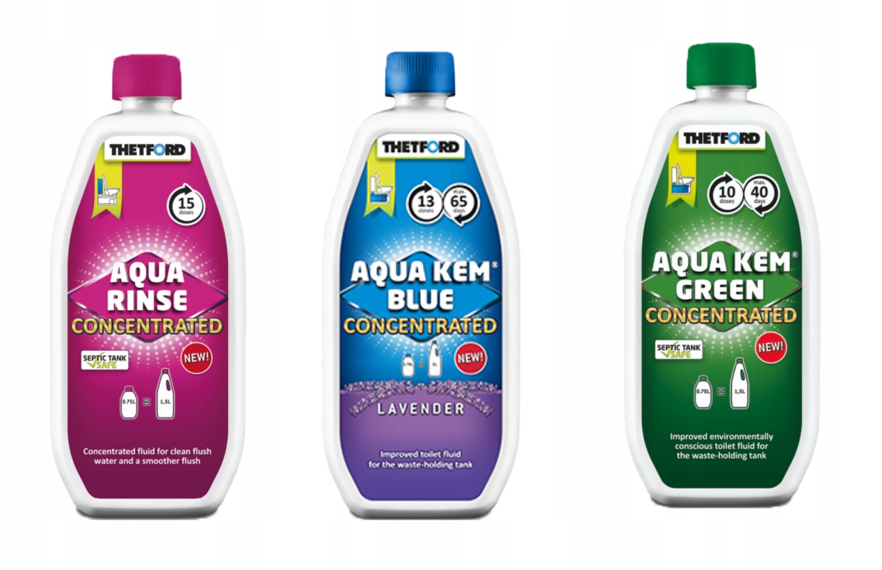 Набор из 3 жидкостей THETFORD 3X750ML Blue RINSE GREEN