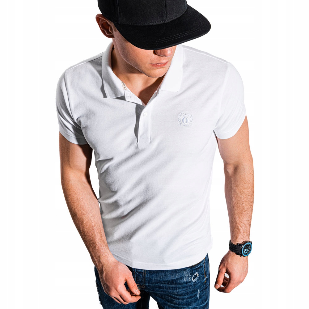

Koszulka męska polo bez nadruku S1374 biały XL