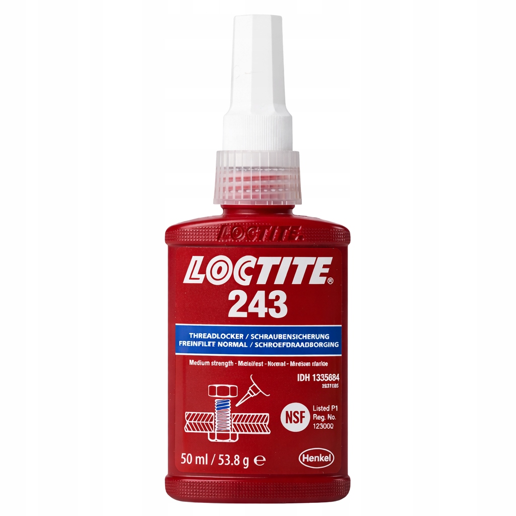 Loctite 243 Środek zabezpieczający gwinty 50 ml klej niebieski do połączeń
