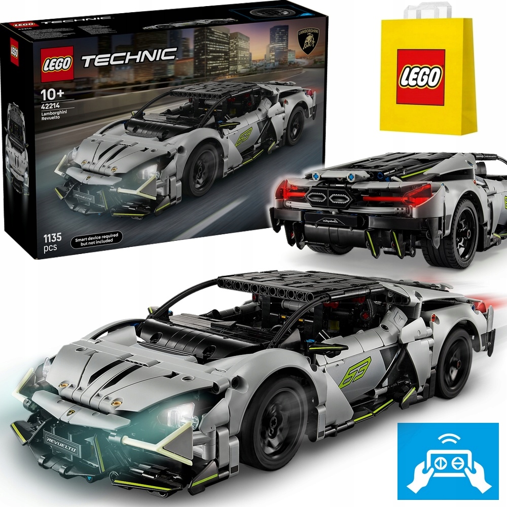Klocki Lego Technic Samochód Lamborghini Revuelto Zdalnie Sterowany 40cm