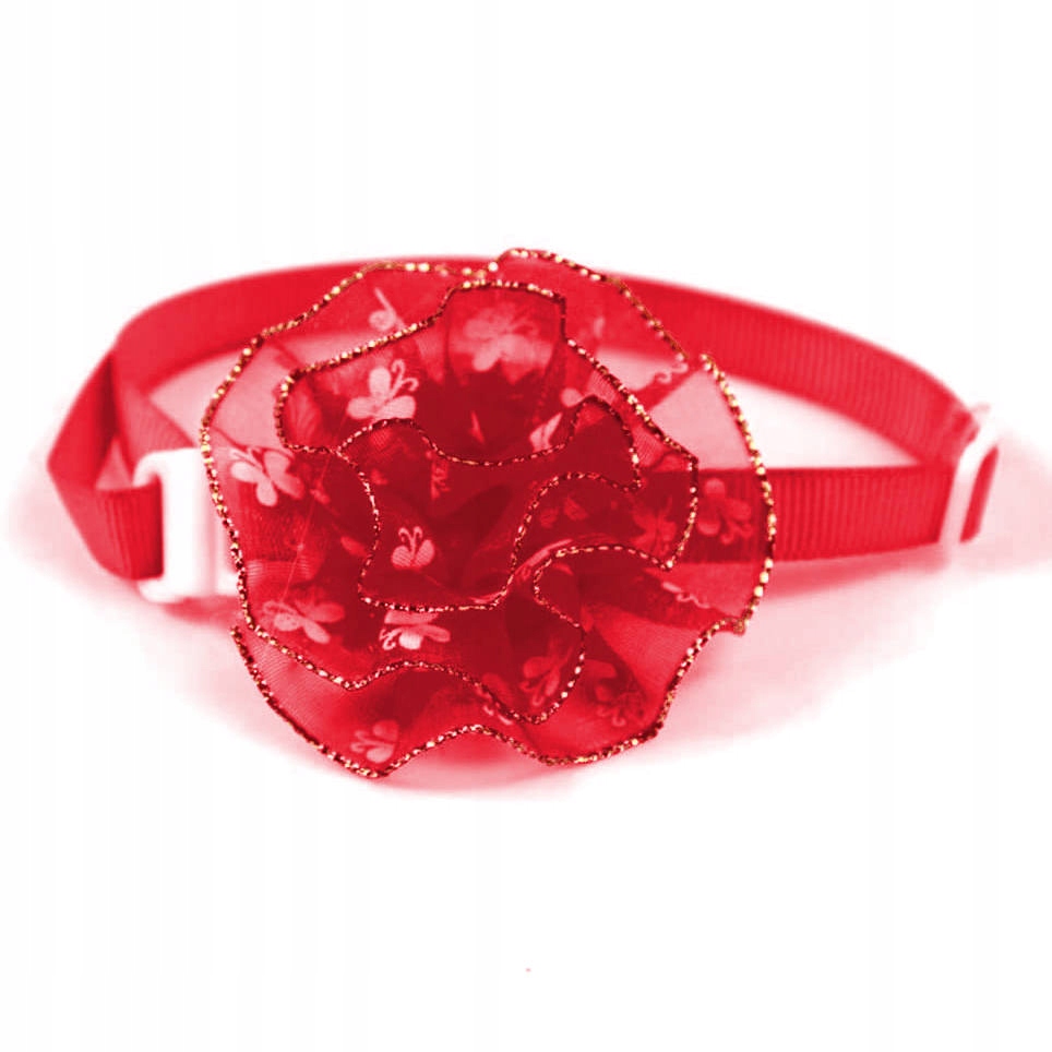 

Kaeha Dekoracyjna Obroża Naszyjnik Dla Psa Z Różą