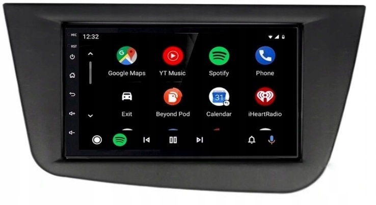 2 Din Autorádio Android Auto Carplay Rds Usb Aux Seat Leon 2004-2012
