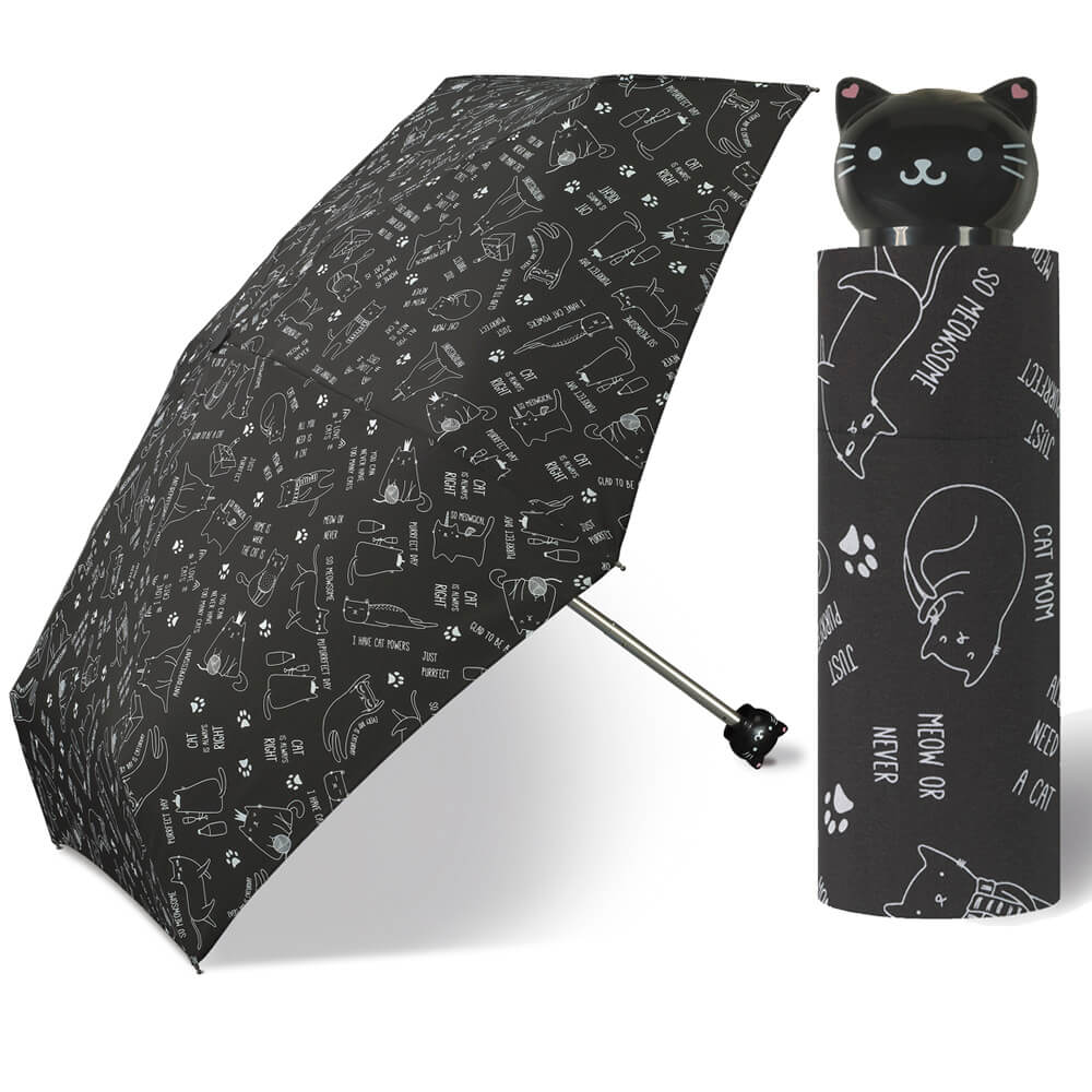 

Kieszonkowa, Mini parasolka Happy Rain 19,5cm Koty
