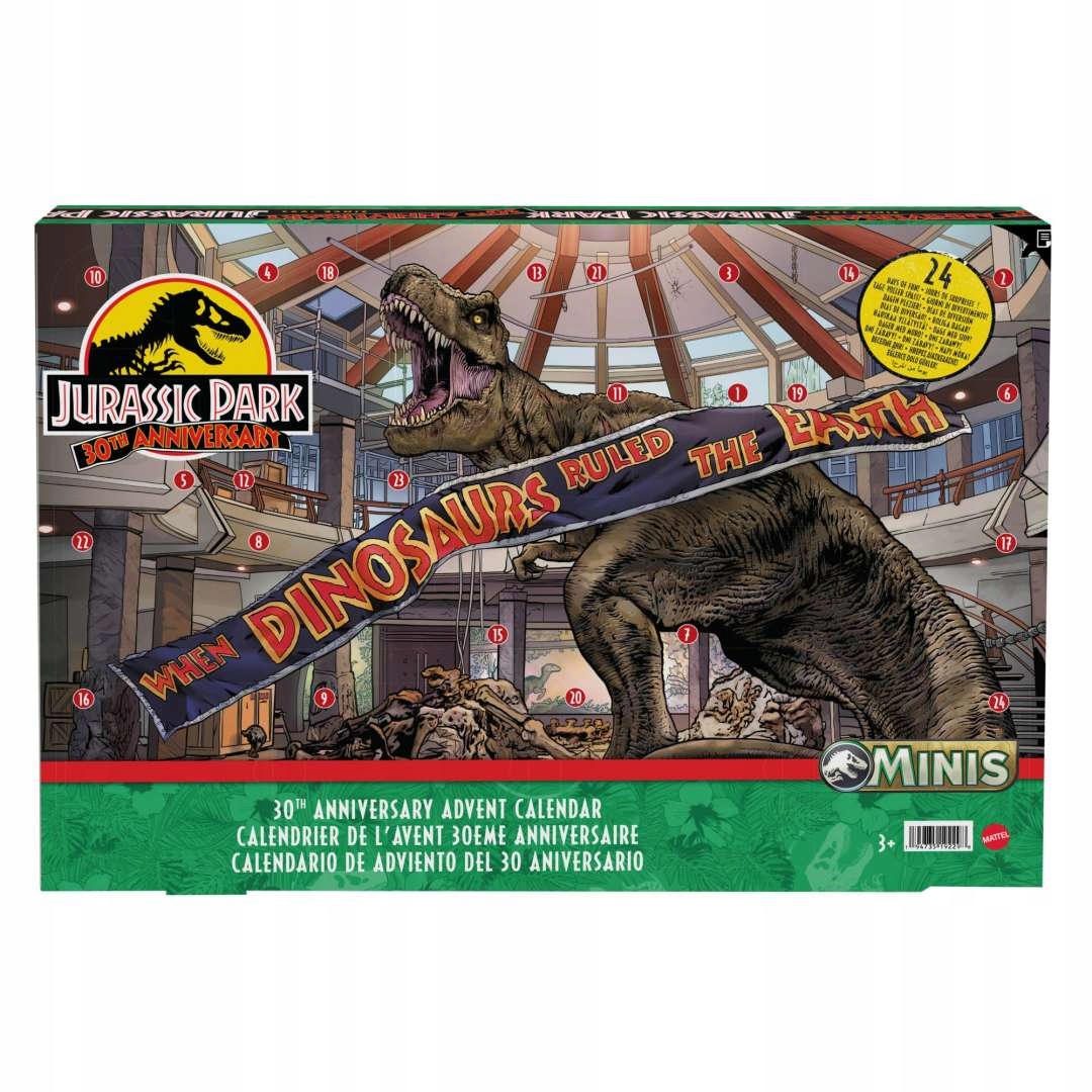 JURASSIC WORLD KALENDARZ ADWENTOWY 2023 HTK45 - SUPER ZESTAW