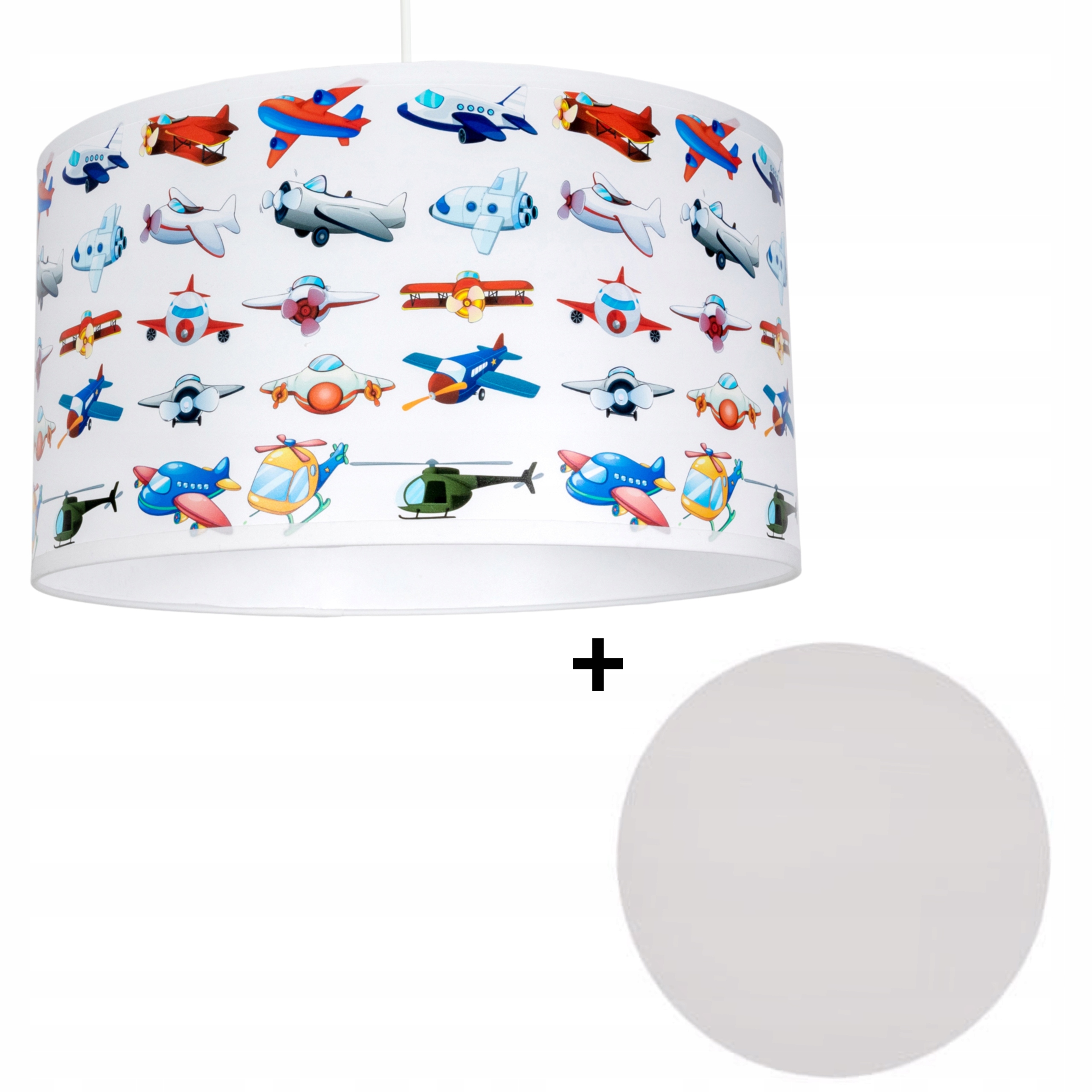 

Lampa do pokoju dziecka samoloty fi 35 cm