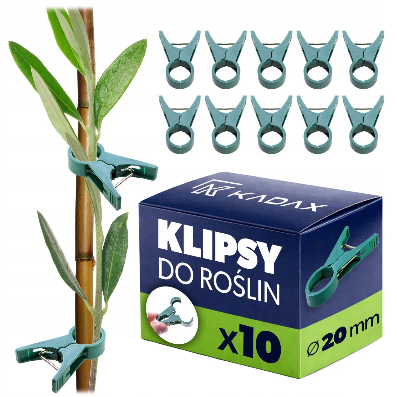 10szt KLIPSY DO ROŚLIN ZAPINKI MOCOWANIA PĘDÓW POMIDORÓW ŁODYG SPINKI MOCNE