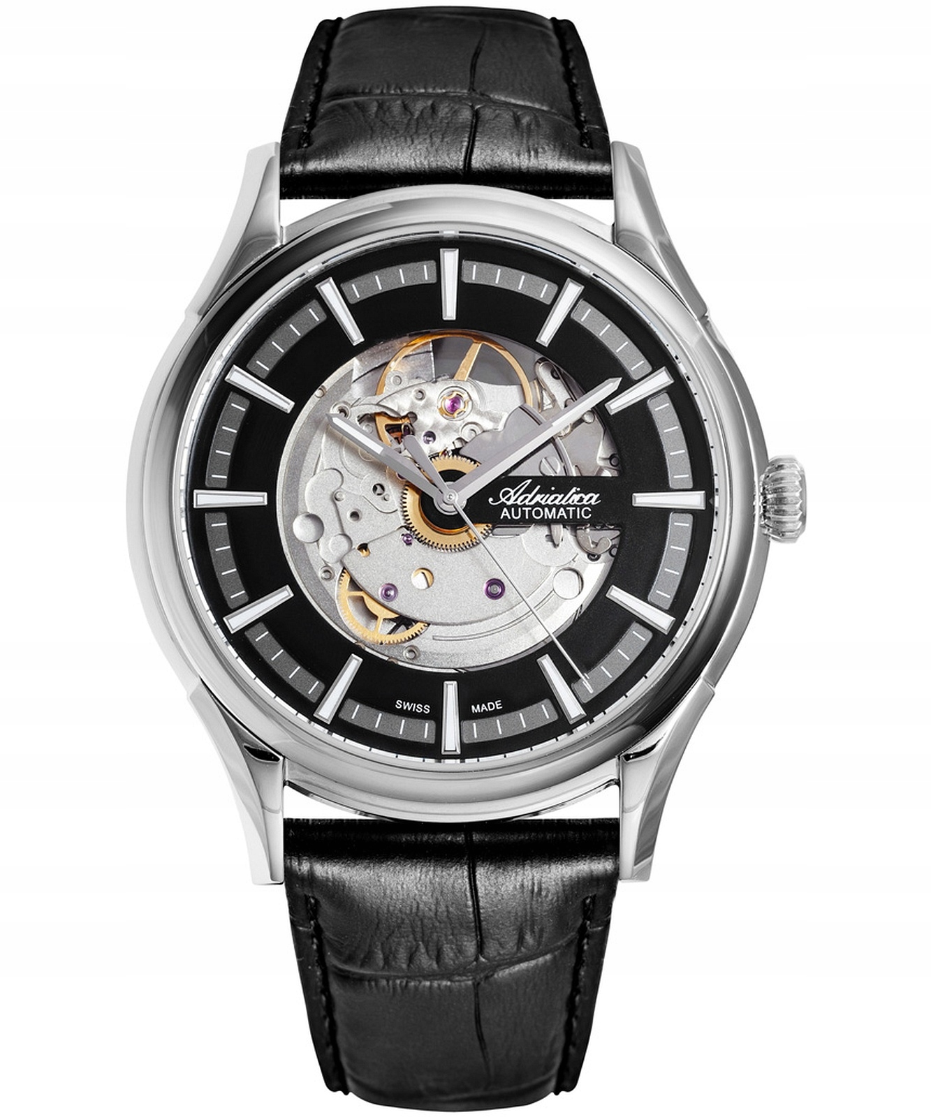 Pánské hodinky Adriatica Skeleton Automatic adriatica-A2804.5214GAS