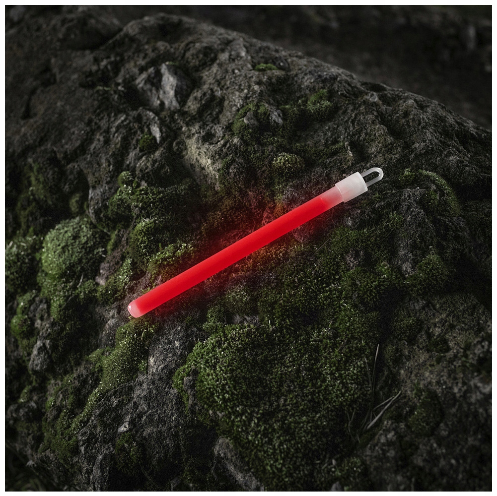 ŚWIATŁO CHEMICZNE ZIMNE 24h / 15cm M-TAC LIGHTSTICK ŚWIETLIK Czerwone Kolor dominujący pomarańcze i czerwienie