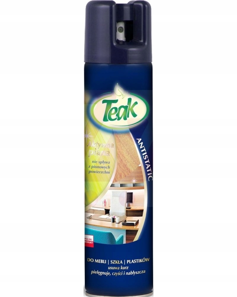 

Teak Spray Do Mebli Szkła Plastiku Antistatic 300