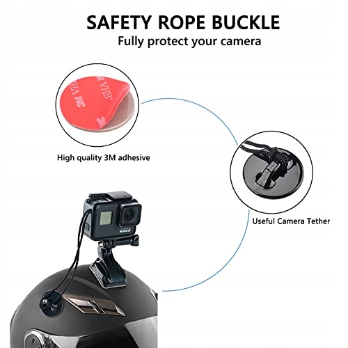 Mocowania Klejowe Na Kask Do Kamer Sportowych GoPro 36 Szt Action YHTSPORT — miniatura 3