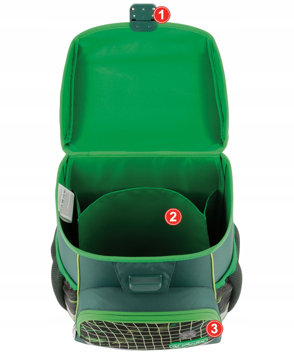 TORNISTER SZKOLNY HERLITZ LOOP PLUS PIŁKA NOŻNA ZESTAW KLASA 1-3 Liczba kieszeni 3