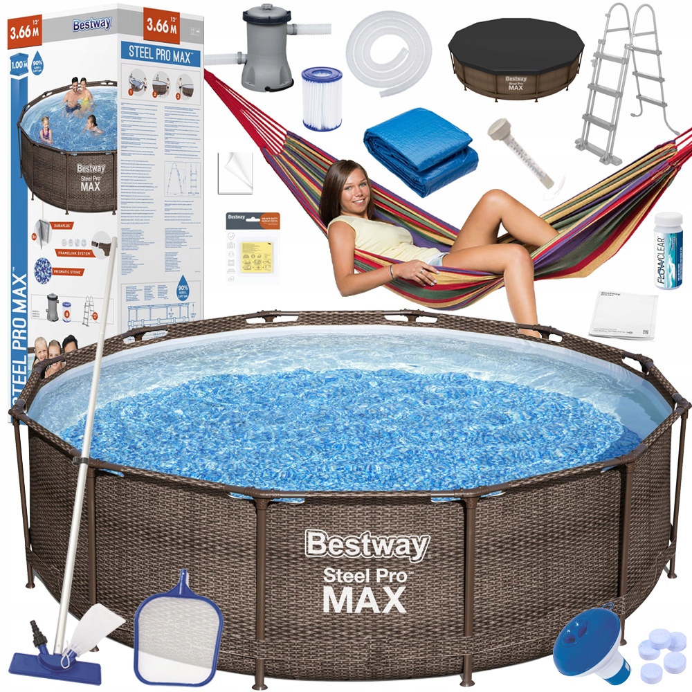 

Bestway basen Stelaż Rattan 366x100cm 18w1 56709