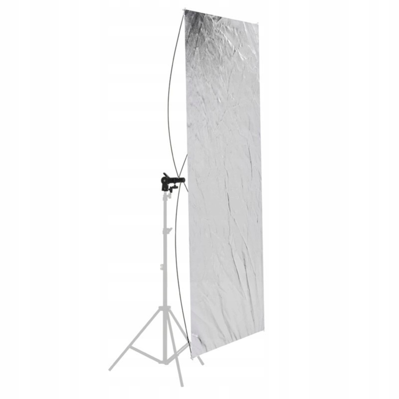 Studiový foto reflektor s otočným držákem, odrazný panel bílí a stříbrný