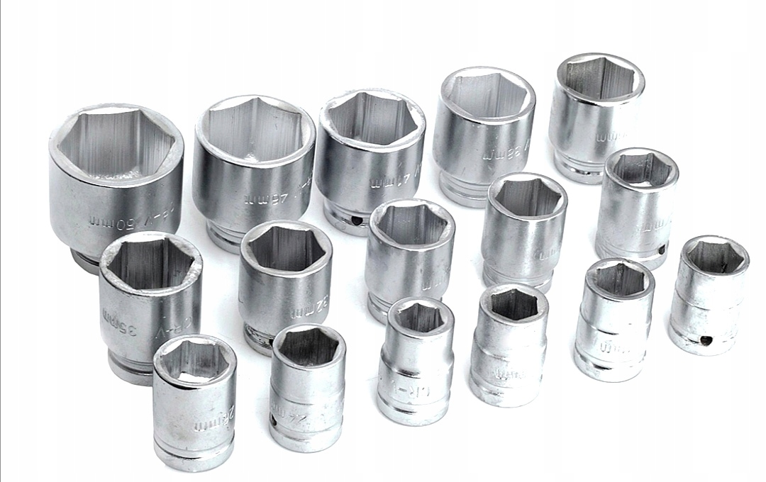 KLUCZE NASADOWE 21EL 3/4 DUŻE NASADKI TIR KUTE ZE STALI Crv Marka Tagred