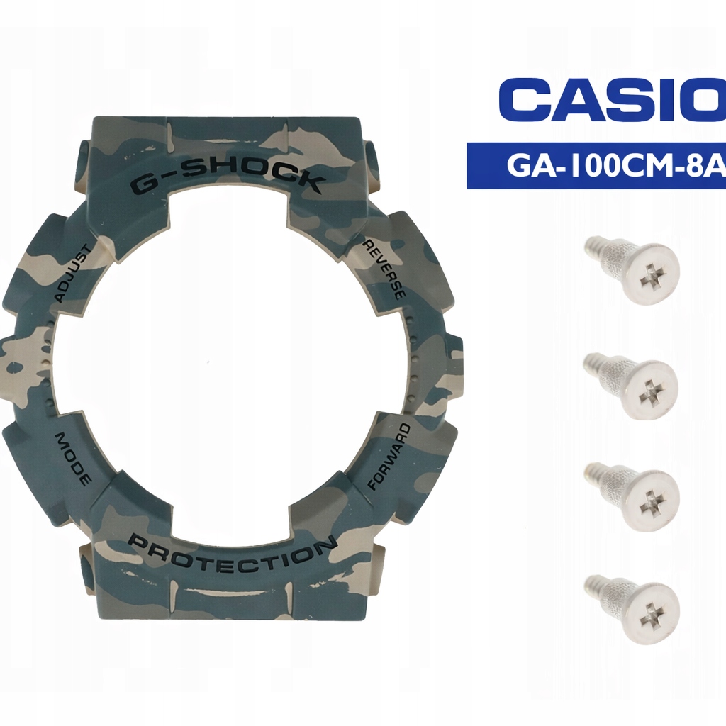 Set Bezel krytka obálky Casio GA-100CM GD-120CM a šroub bezla 4 kusy