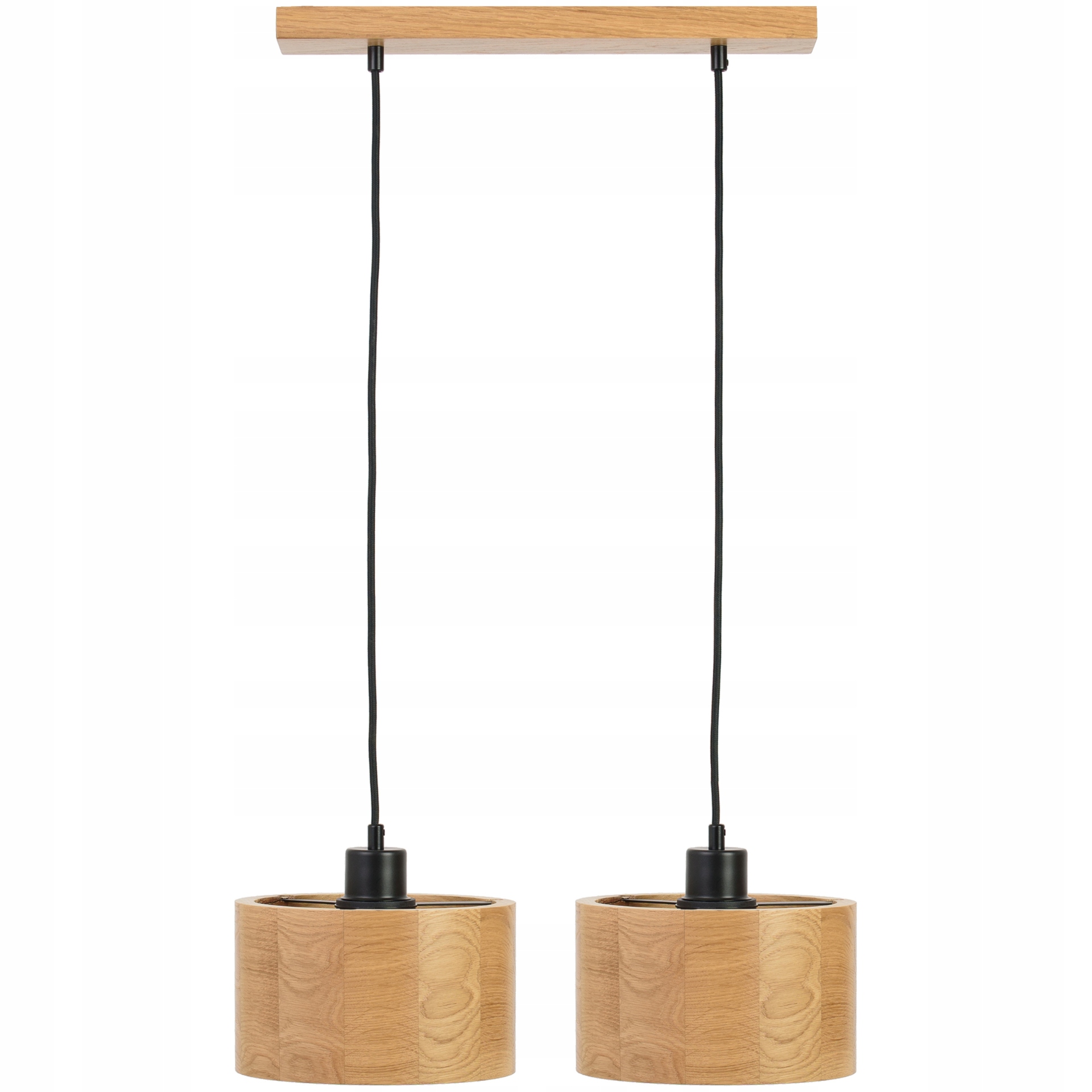 Dvojitá závesná stropná lampa Antilia luster Dub do obývacej izby kuchyne Štýlová