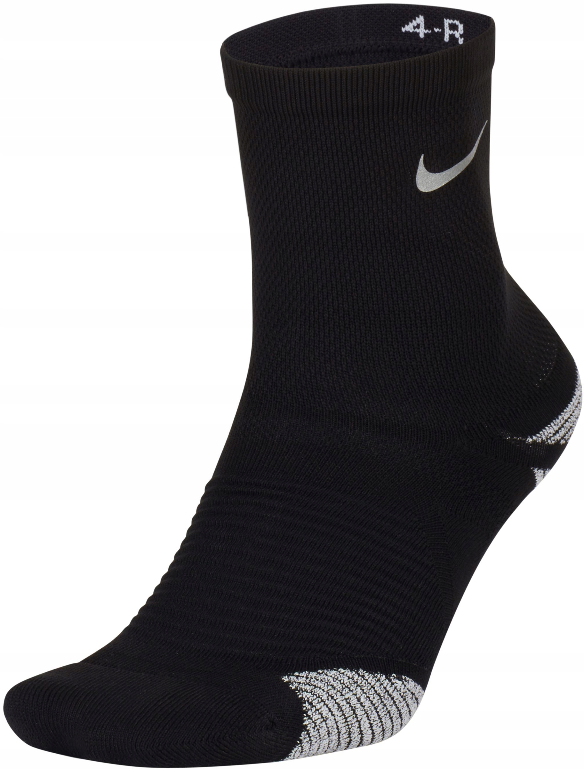 Skarpety antypoślizgowe NikeGrip Racing Ankle, 1 para, rozmiar 44-45,5