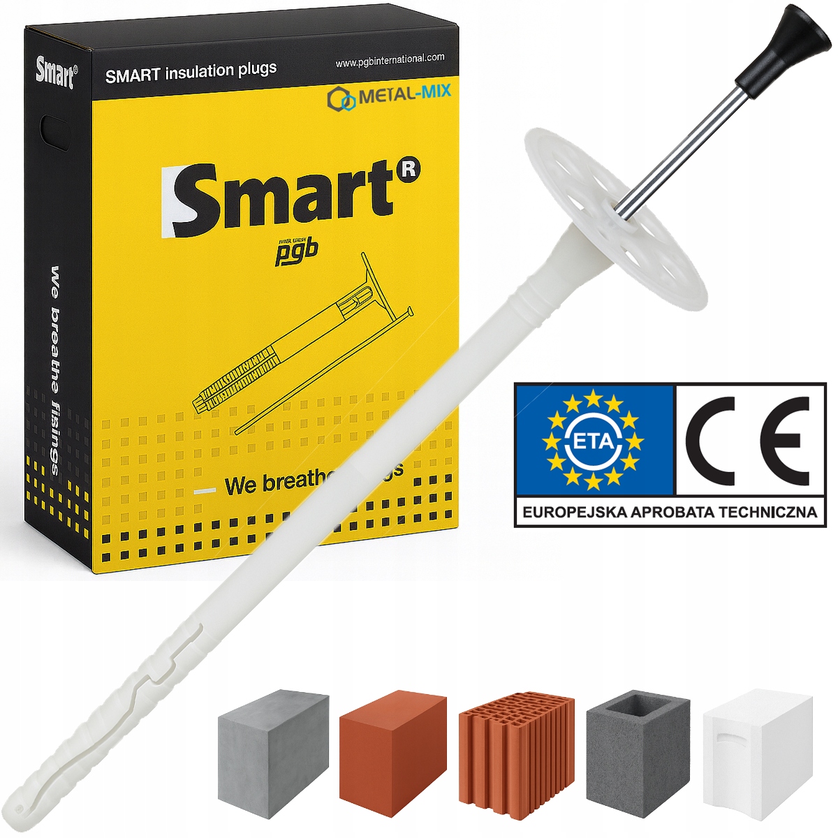 Kolíky Pro Izolaci Polystyrenu Ocel S Dlouhou Zónou S-ilp 10x260 26 cm 100kusů