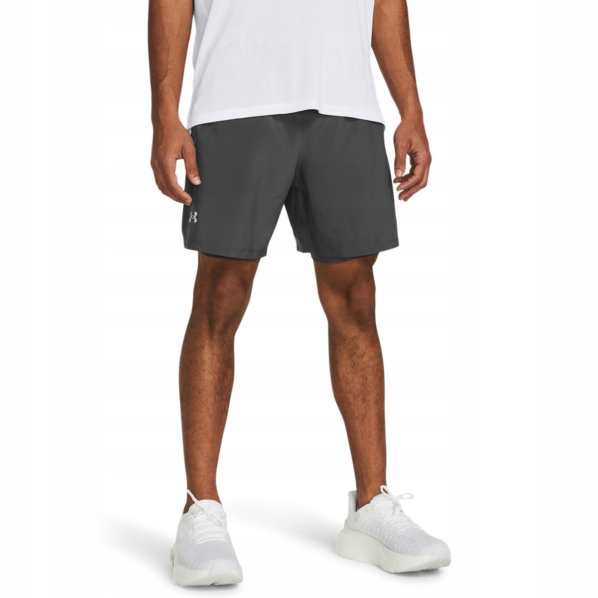 Under Armour Kraťasy Ua Launch 7'' 2-IN-1 Shorts-gry
