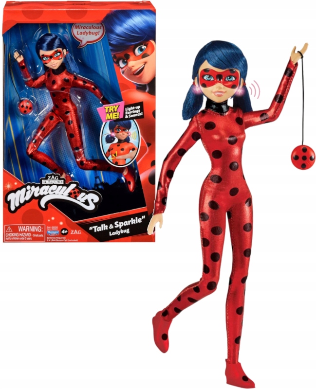 

Miraculous Lalka Biedronka Ladybug Dźwięk Światło