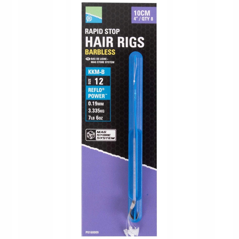 Przypony Preston Kkm-b Mag Store Hair Rigs Rapid Stop 10,00cm 0,17mm 18 8 p