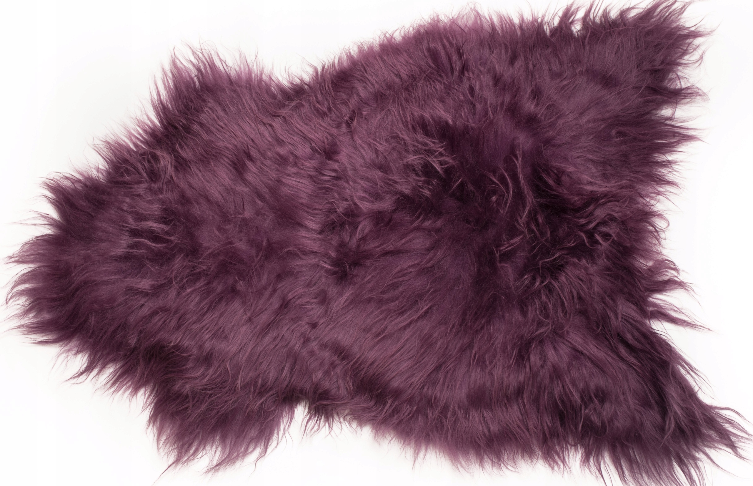 Přírodní kůže Dlouhá vlna Fialová Vlněný kobereček