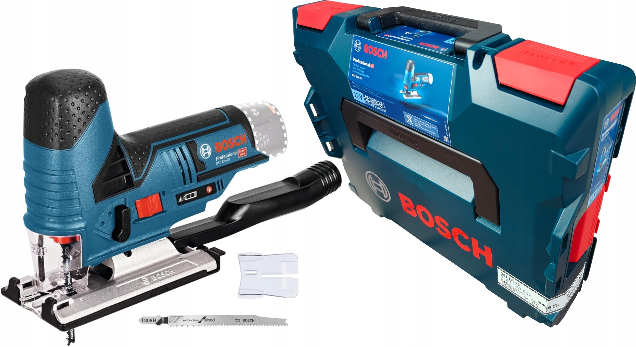 Wyrzynarka Akumulatorowa Bosch Gst 12V-70 12V Solo 2x Brzeszczot Walizka