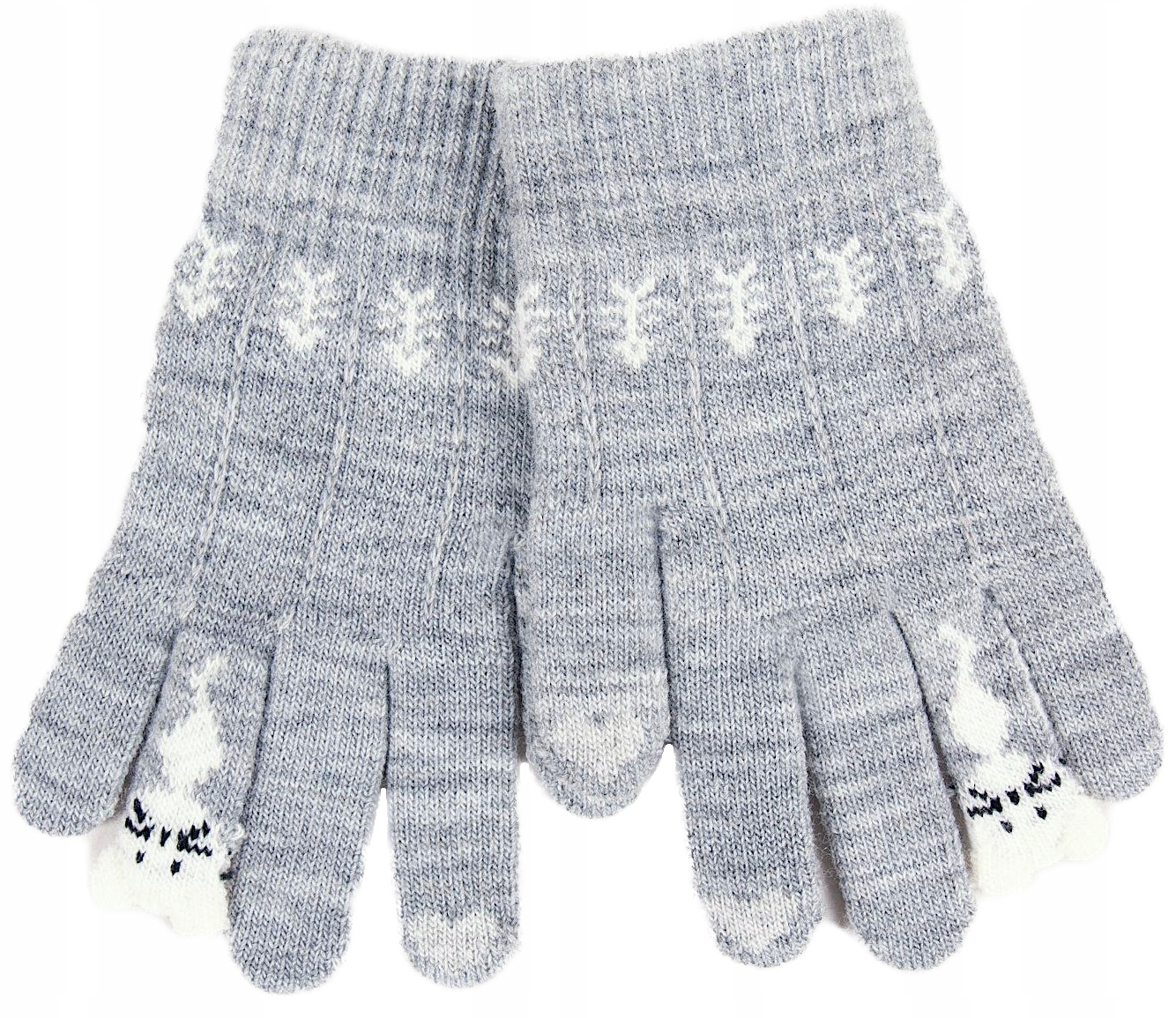 YO RĘKAWICZKI PIĘCIOPALCZASTE KOTEK SZARE 16