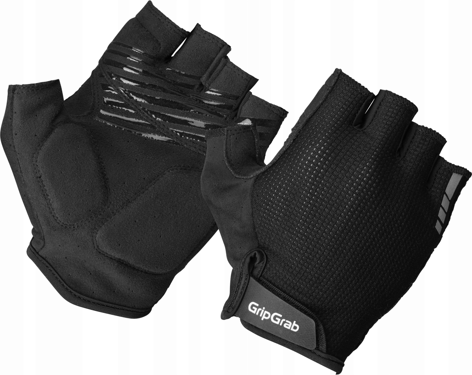 Rękawiczki GripGrab Ride Rc Max Padded Short Finger Summer Gloves L Black