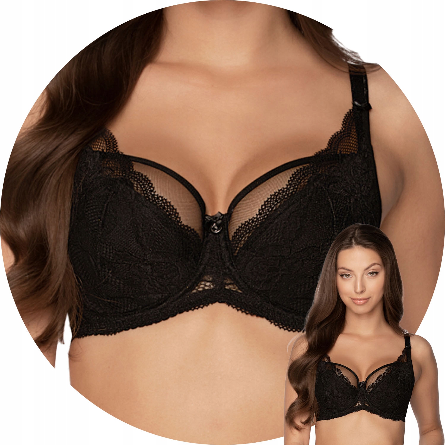 Gaia 931 Veronika Podprsenka Semi Soft černá 90F